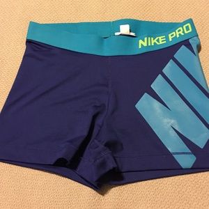 Blue NikePro shorts